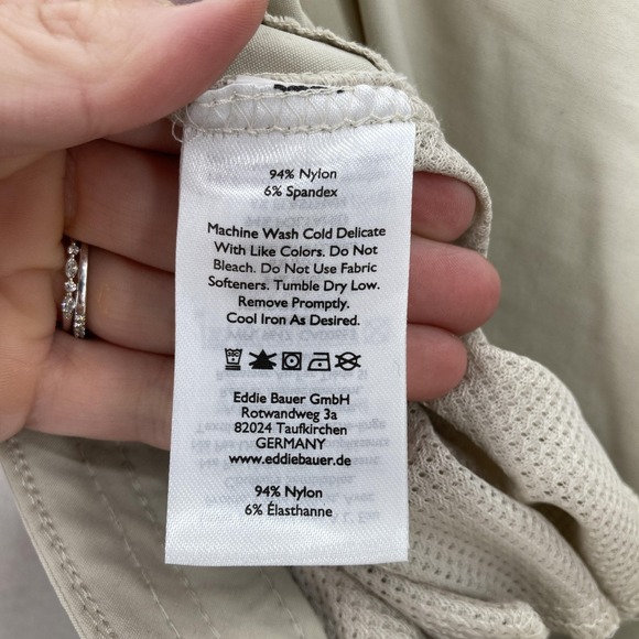 Eddie Bauer First Ascent Pants Womens 16 Pumice WR Guide Stretch Hiking Beige - Picture 5 of 16